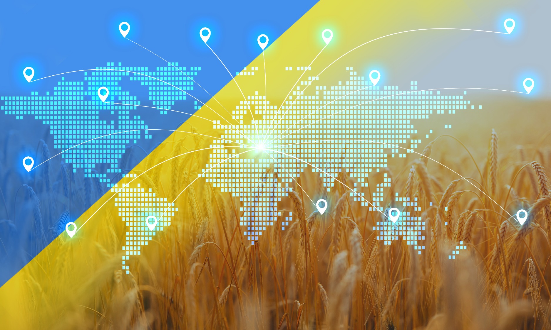World Map Ukraine Grain